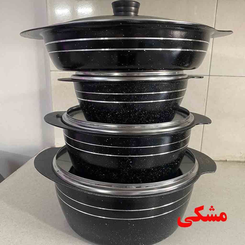 سرویس قابلمه 10 پارچه طرح چدن SPS